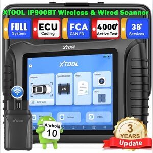 XTOOL IP900BT Wireless Car Diagnostic Scanner Tool CANFD & DOIP &FCA Active Test